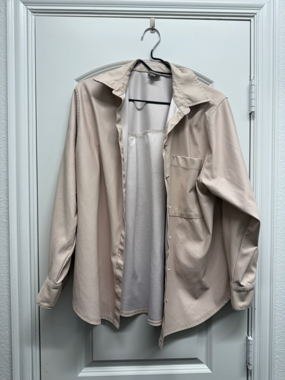 a new day Men's Lightweight Shirt Jacket in Soft Beige